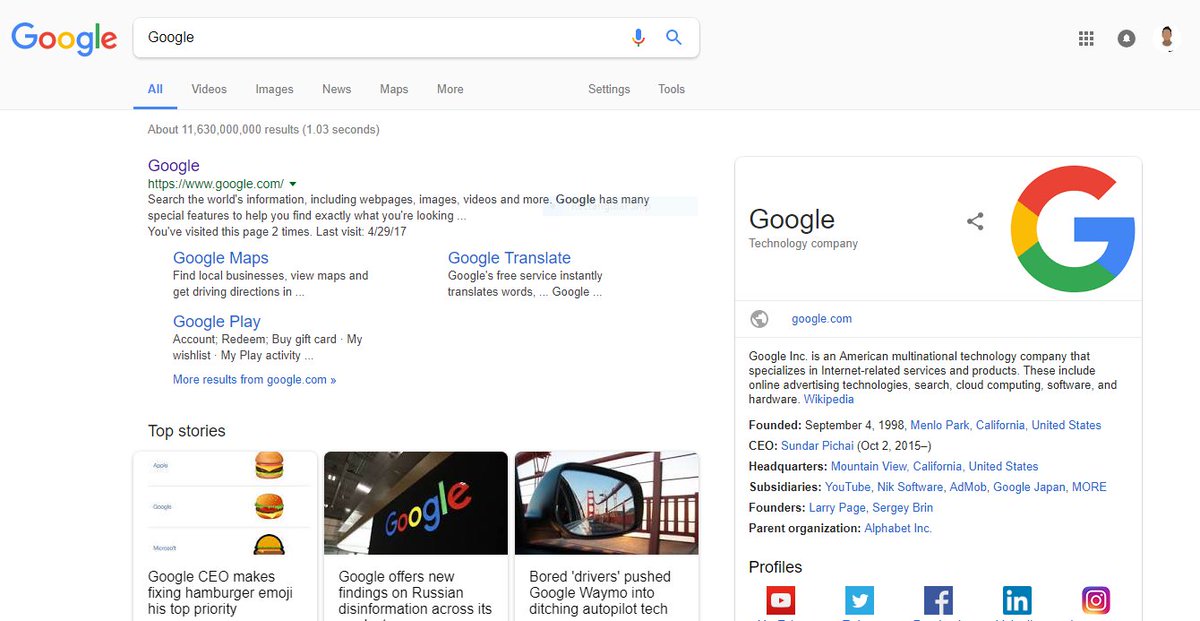 whoisevensaroj's tweet photo. #Google just refined some changes in the Website.
1. Round rectangled search bar
2. Light Blue Link color
.....
#NewLook #Design #NewGoogle https://t.co/uChwrqhgaE