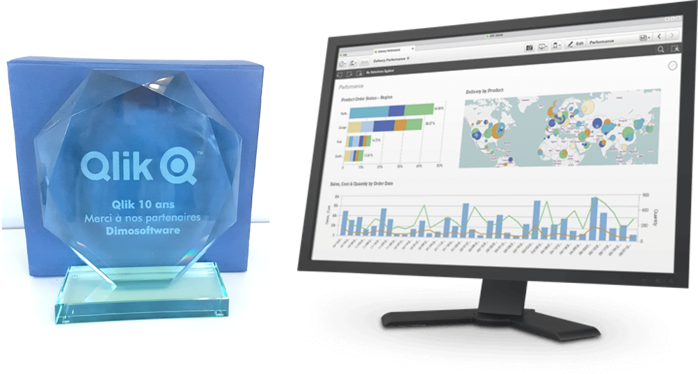 [#BusinessAnalytics] l'équipe BA reçoit le Trophée Qlik pour ses 10 ans de partenariat, merci à <a href="/Qlik_FR/">Qlik France</a> pour cette marque de confiance !
