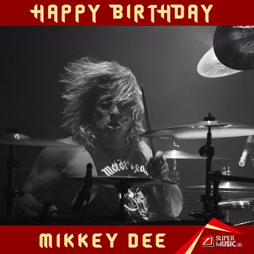  Happy 54th Birthday, Mikkey Dee ! 