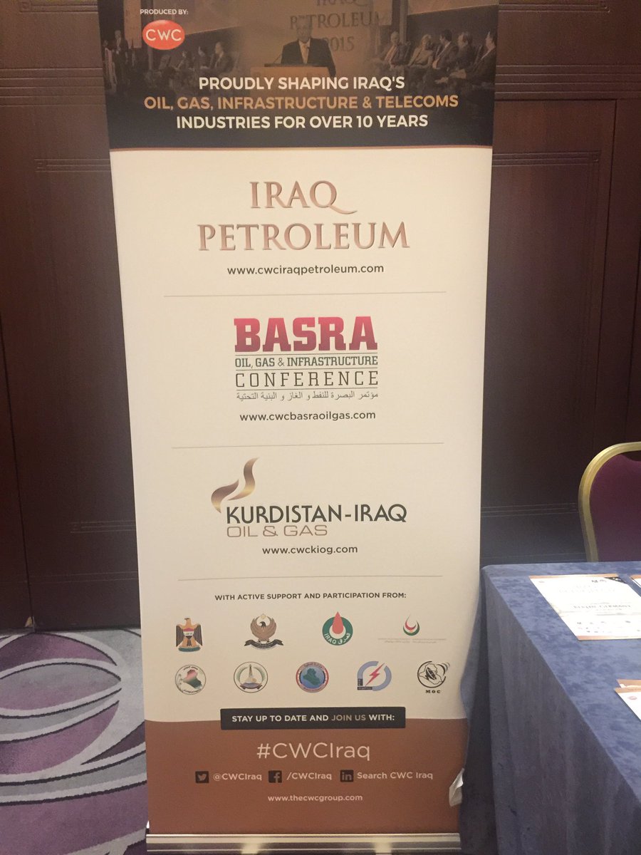 IraqOil_Gas's tweet photo. Thank you @CWCIraq for your Iraq series - always an honour being involved at your premier gatherings for Iraqs energy sector #BasraOGI https://t.co/2JNfIItCbt