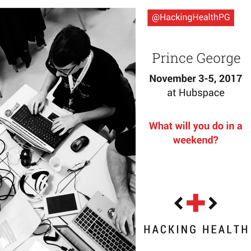 HackingHealthPG's tweet photo. #HHPG Hacking Health PG is in 3 days! Don't miss your opportunity to sign up! What will you do in a weekend? https://t.co/zQed0RLBWd https://t.co/x20tsOd32N
