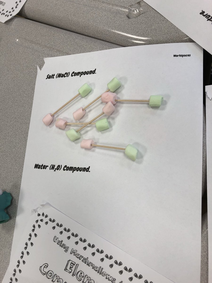 mslambejms's tweet photo. Marshmallow molecules in action! #elementsandcompounds #westilllearnonhalloween @jerichoms @CummingsJericho @JMWiener https://t.co/vZWglFNKtl