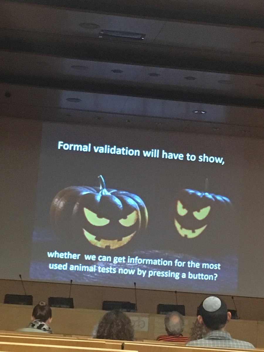 exposome's tweet photo. Thomas Hartung speaking on Toxicology and the #Exposome. With Halloween spirit. #HELIX2017 https://t.co/NBzikVTLCA