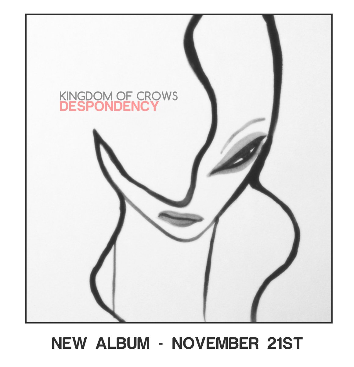 kingdomofcrows's tweet photo. After 2 years of hard work we are finally releasing our 2nd album entitled 'Despondency' on November 21st. Here is our new cover :) https://t.co/53evQgDnLG
