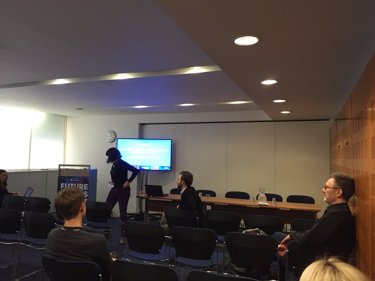 DigitalJamLtd's tweet photo. Three awesome women on three panels @FutureGamesSMT at the same time! @rhipratchett @marketing_am @mukiapproved https://t.co/kE57XLeyw5