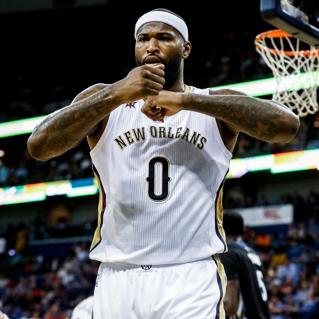 ProsGiveBack's tweet photo. DeMarcus Cousins received the inaugural Offseason NBA Cares Community Assist Award in recognition of his numerous community efforts #NBA https://t.co/X8HX7tYLLn