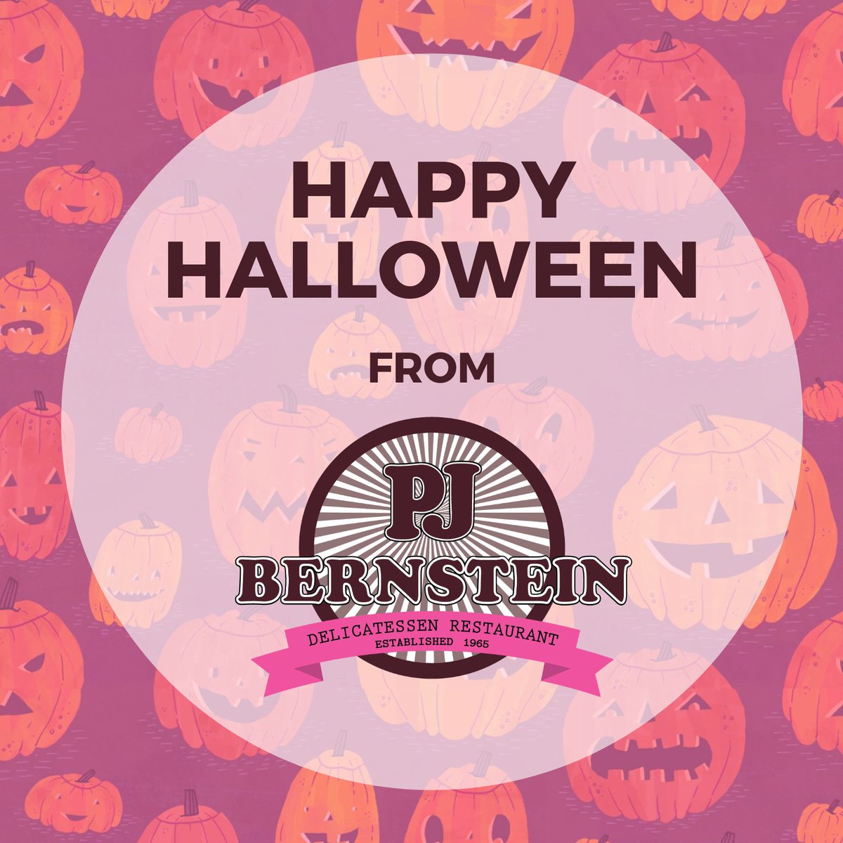 pjbernsteindeli's tweet photo. Happy Halloween!
Make sure to ask about our Coffee Cubes! Free with any order of iced coffee!! https://t.co/bv4JK6GNeb