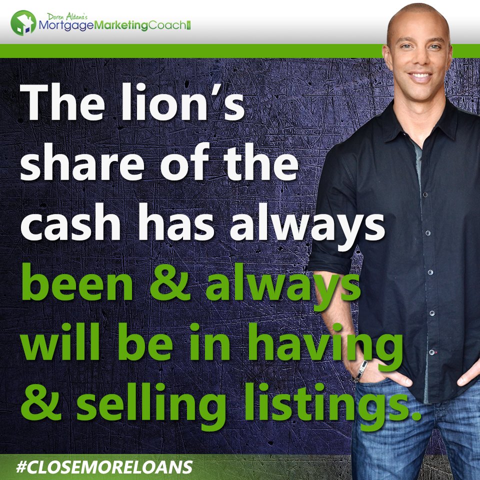 DorenAldana's tweet photo. The lion’s share of the cash has always been and always will be in having and selling listings. - Doren Aldana
#closemoreloans https://t.co/UnAJxT3zTS