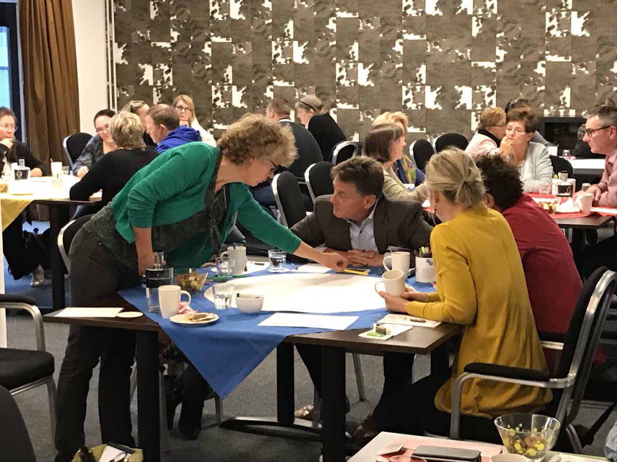 We denken een kleine 100 deelnemers van #Innoforte in kader van <a href="/radicaalnieuw/">Radicale vernieuwing zorg</a> #topsfeer