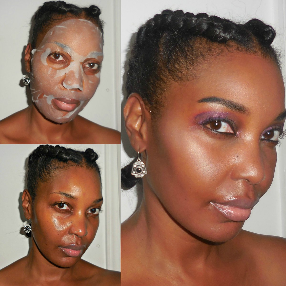 teikonine's tweet photo. For #halloween I am wearing #biorepublic skincare pomegranate crush sheet #mask #meechandmia eyeshadow and #doucce freematic highlighter. https://t.co/HRQEOQe6xb