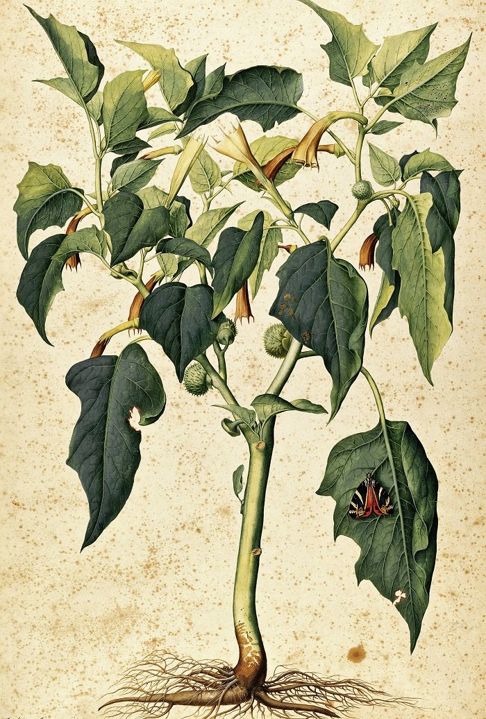 UffiziGalleries's tweet photo. Jacopo #Ligozzi (1547-1627),Stramonio comune-Erba del diavolo #GDS #Seasonal #WinterIsComing @MiBACT https://t.co/tMw1KHAGar