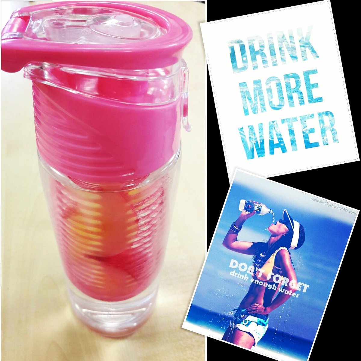 yourself_1st's tweet photo. Making sure I'm drinking enough water 😊 #water #healthylifestyle  #apples https://t.co/1O4FgR21UG