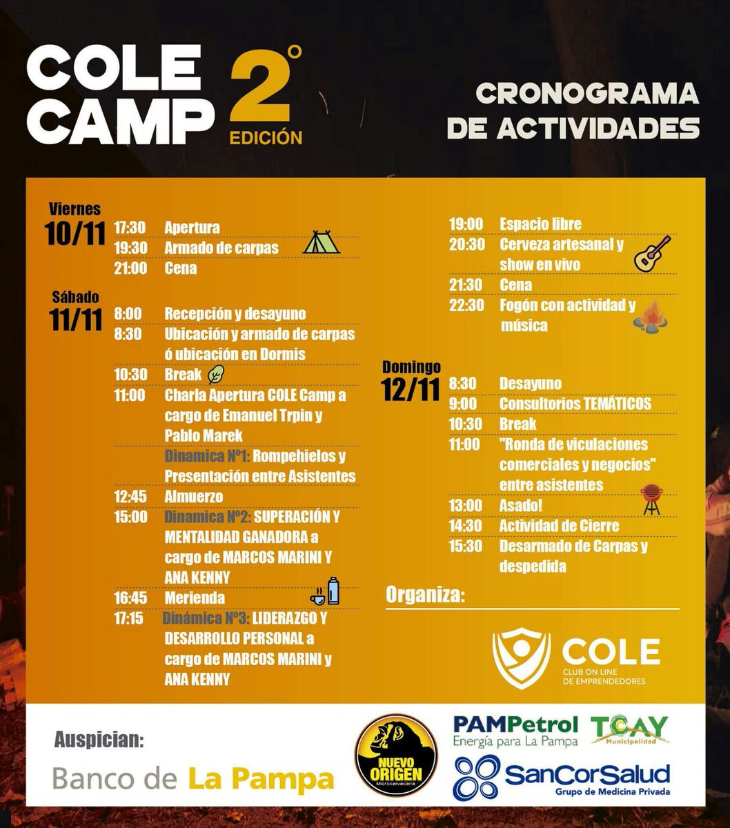 pablomarek's tweet photo. Un finde INOLVIDABLE junto a Emprendedores! 11 y 12 Nov Sumate! https://t.co/hUbyYvUAtr https://t.co/wz4D4CMvKs