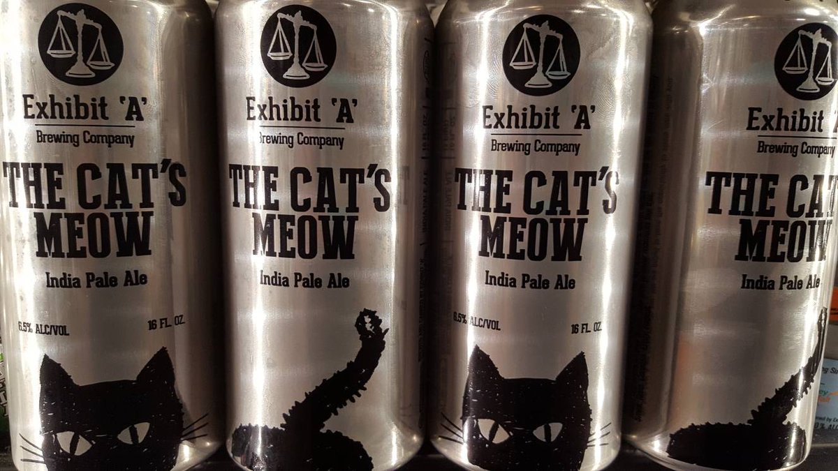 BusaWine's tweet photo. Truly the Cat's Meow! #newtothebu from Exhibit A #tropical #juicy #embracethehaze #drinkitfreshandcold #drinklocalbeer #beermakesmehappy https://t.co/O5Kltd9oGQ