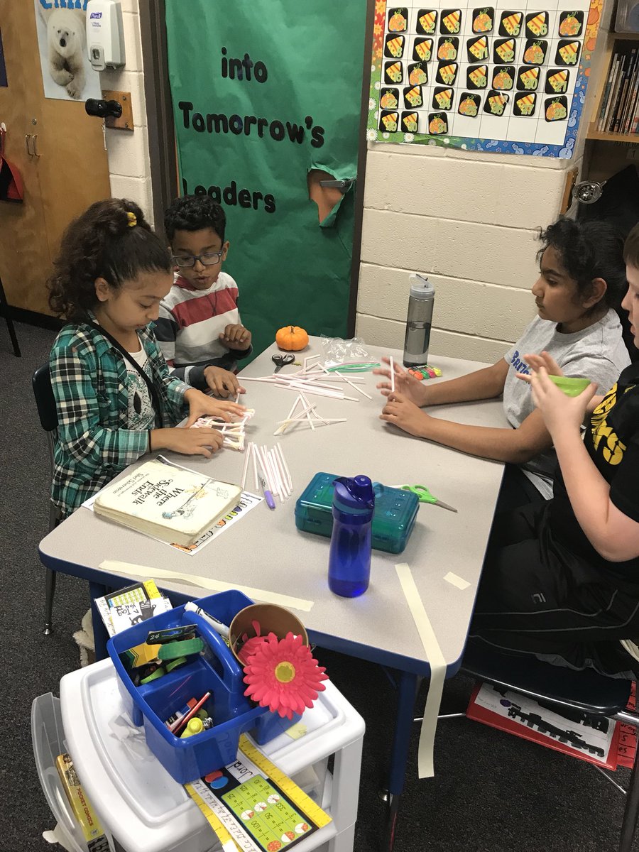 mrshuber213's tweet photo. Halloween stem project...who will get the pumpkin to off the table? https://t.co/p9562MlNB8
