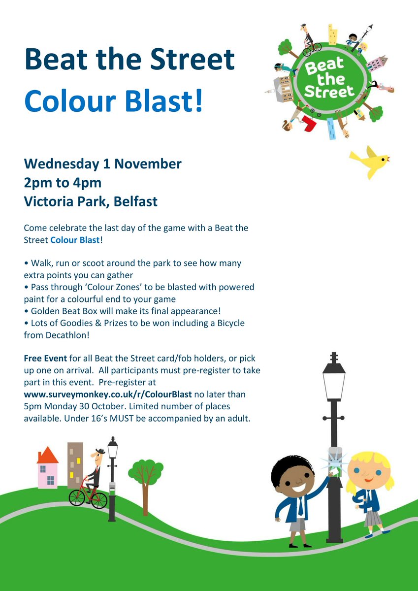 BTS_NI's tweet photo. Make sure you check your email for additional information about tomorrow's Colour Blast event, including details on what to wear and arrival https://t.co/a7rC6LprSN