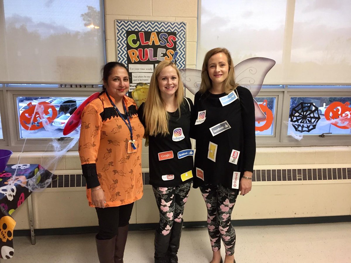 msgage5's tweet photo. Grade 5 Teachers having fun on Halloween #socialbutterfly https://t.co/aHzzqR9FLx