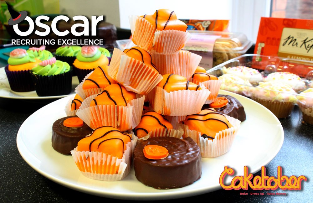 OscarRecruit's tweet photo. Our @Caketober #Halloween bake sale is in full swing with some gruesome goodies to get stuck into, all in support of @4EVERManchester ! 🎃🍰 https://t.co/cv5A3zkqFl