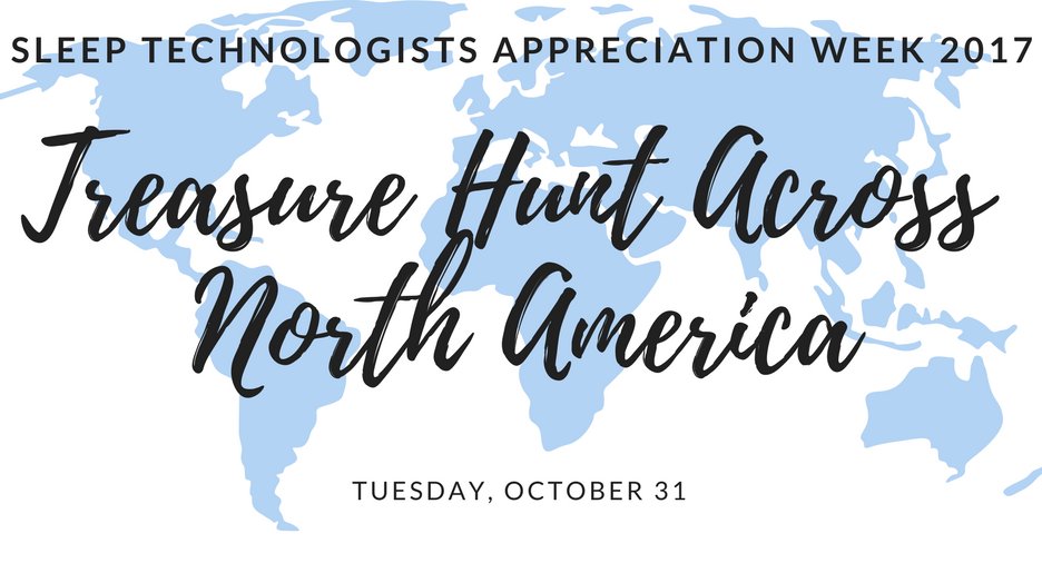 AASTSleep's tweet photo. Adventure out and complete a (virtual) treasure hunt across North America to celebrate #STAW2017 https://t.co/gpRSQKcsg3 https://t.co/yiv5wczqHu