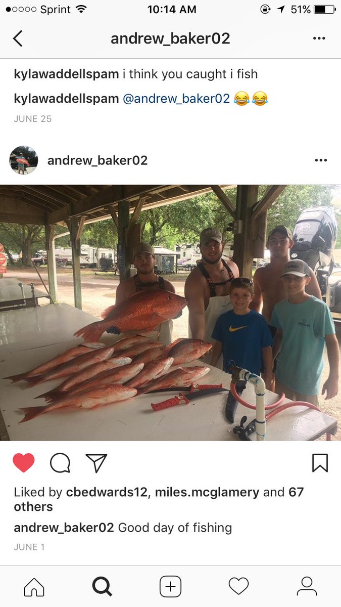 ruthieannbaker's tweet photo. Hahaha my brother has such the typical boy instagram I love it https://t.co/FSwp8VUruL