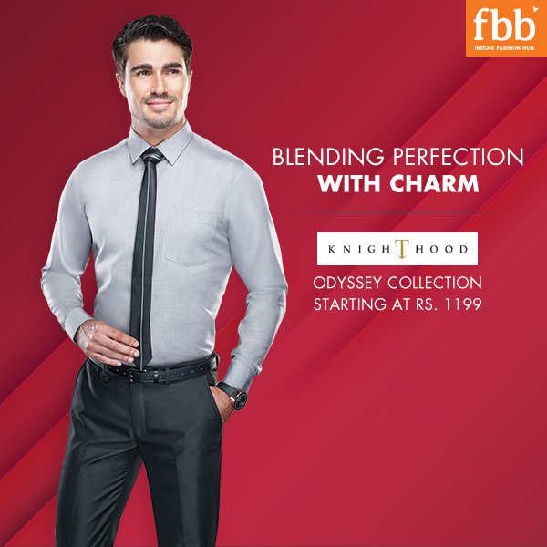fbb_india's tweet photo. Exude confidence with Knighthood’s Odyssey Collection, starting at Rs. 1199! #BeTheKnight
Get shopping now! https://t.co/FyPmPjtw28 https://t.co/gTJbe4LLeu