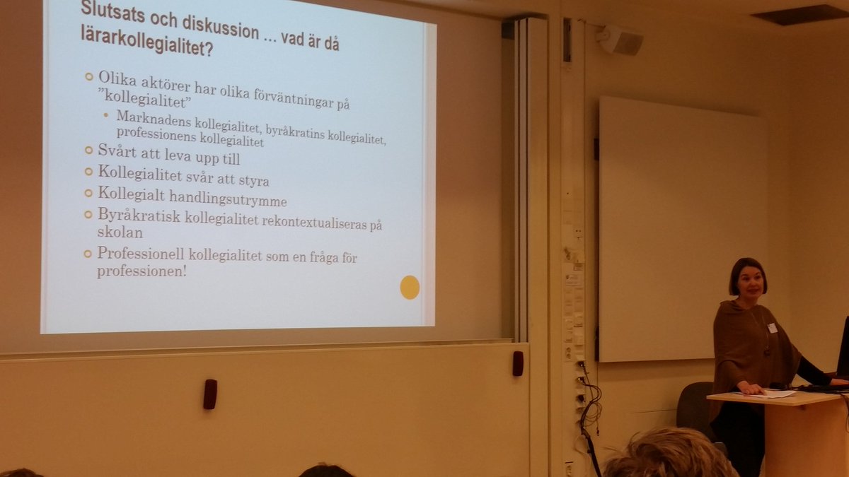 anetteolingu's tweet photo. #forskningpagar Vad är lärarkollegialitet? Inga svar men intressant problematiserande av Katarina Samuelsson. https://t.co/hmHya4UTY3