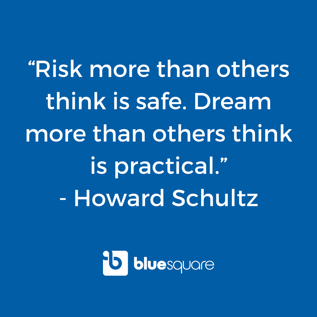 getbluesquare's tweet image. Howard Schultz, CEO of #Starbucks,  awakens inspiration with these powerful words.  #businessinspiration #risk #dream