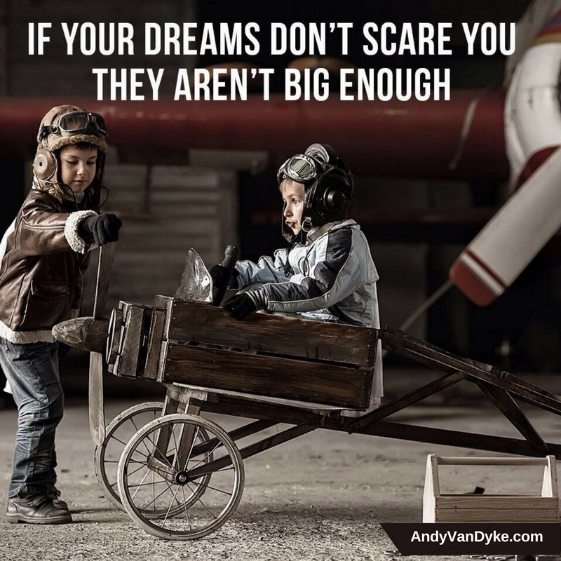 AndyVanDyke's tweet image. Make sure those dreams are “scary big” :)
#Motivation