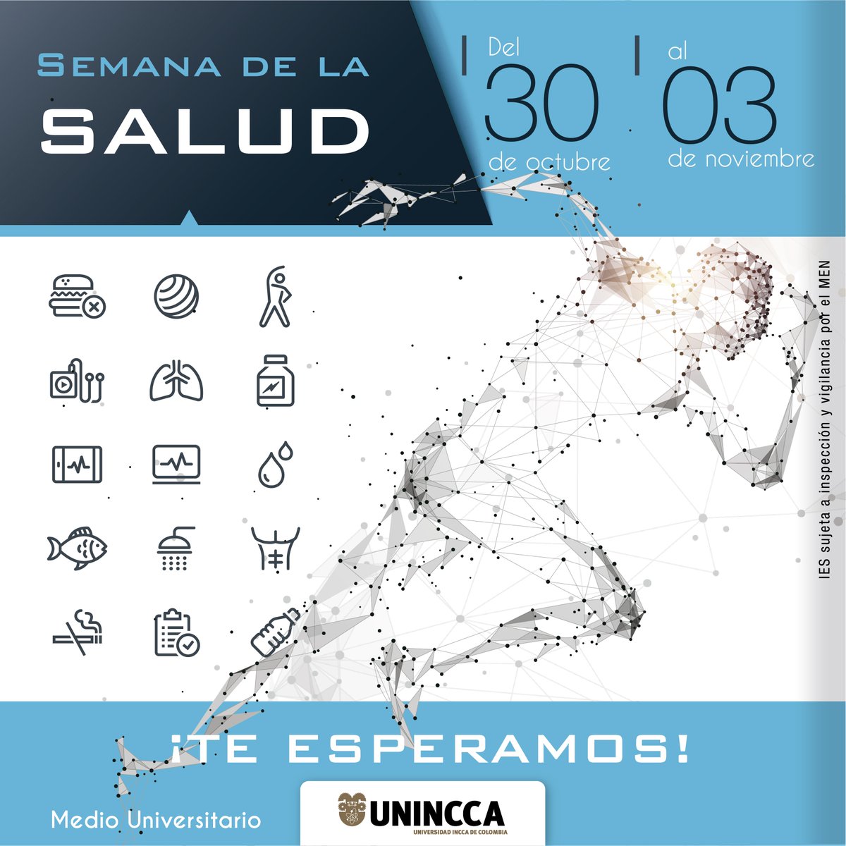 uninccaoficial's tweet photo. Semana de la Salud #UNINCCA del 30 de octubre al 3 de noviembre. https://t.co/Esz6ttR0c1