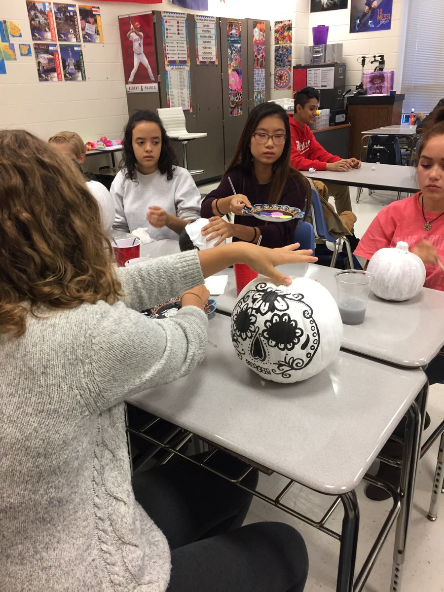 Getting ready for Day of the Dead.