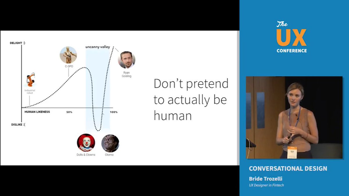 theuxconf's tweet photo. We’re excited to share a talk on Conversational Design by Bride Trozelli @Trozellidesign: https://t.co/JUPuhIANCc #chatbots #ai #nlp #ux https://t.co/JXedZbPwmp