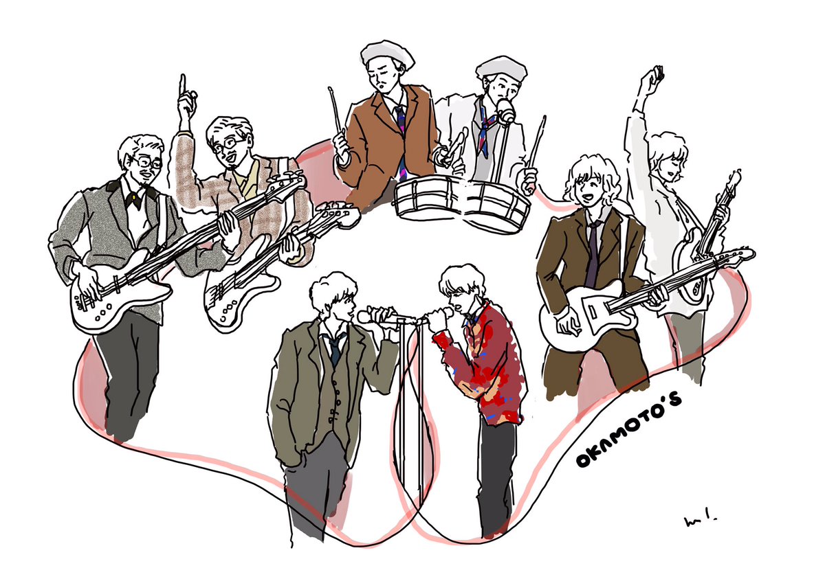 quartettohole's tweet image. 10月は中野サンプラザに始まりLIQUIDROOMで終わりました。
ツアー楽しみだ〜〜☺️

#okamotos 
#オカモトズ
#NMMT
#オカモトショウ #ハマオカモト #オカモトレイジ #オカモトコウキ
#illustration #イラスト