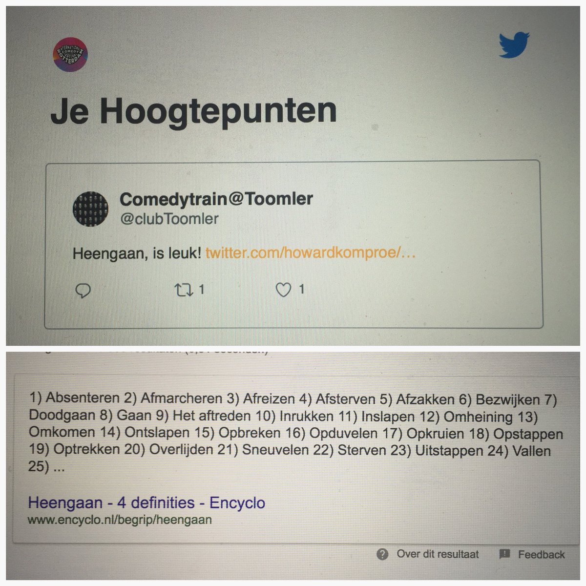 We hebben een hoogtepuntje! 😳