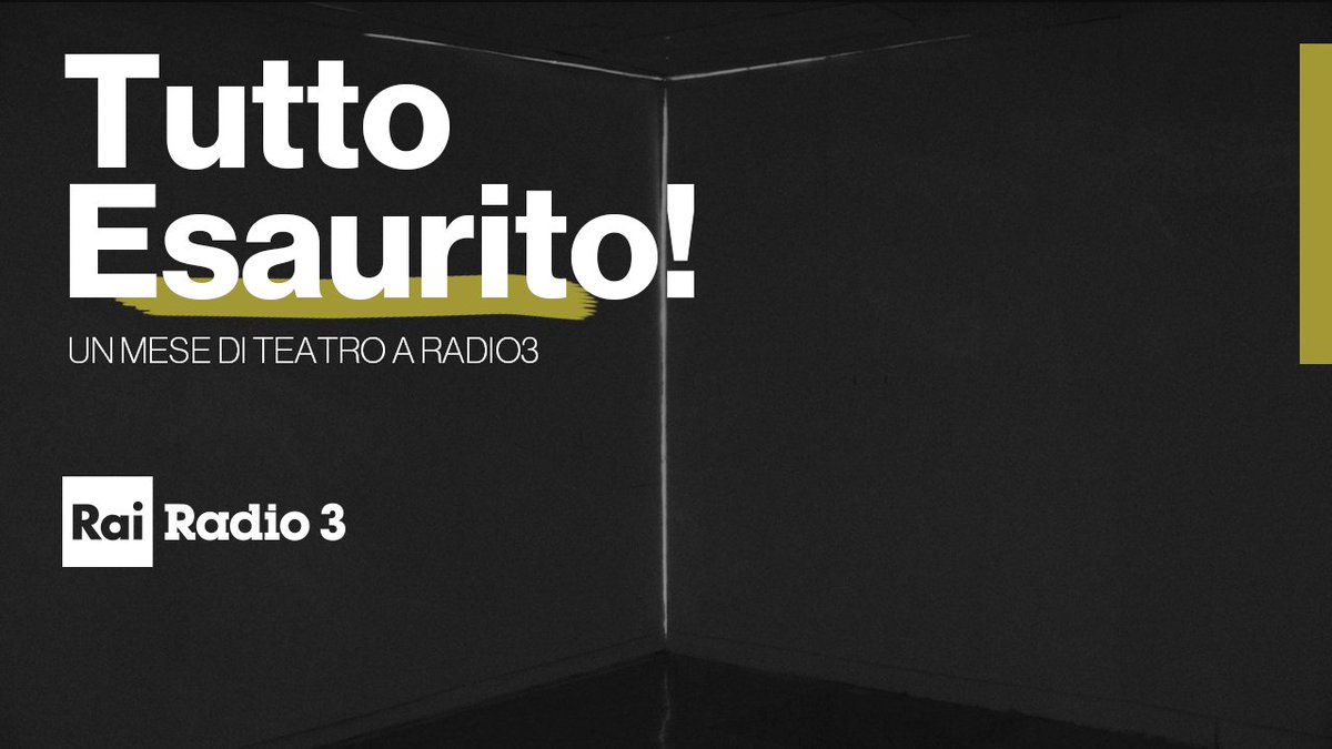 #TuttoEsaurito: dal primo novembre, ogni sera e per tutto il mese, uno spettacolo teatrale. Le locandine qui bit.ly/tuttoteatro