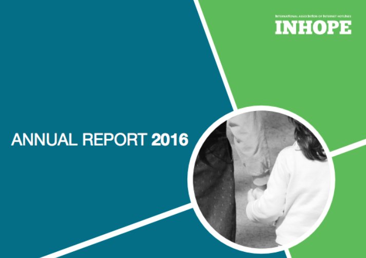 INHOPE_PR's tweet photo. INHOPE's 2016 Annual Report is out! Learn about our activities & the work of our hotline members. #strongertogether https://t.co/RHQjS7LnfM https://t.co/QYQDm8wT9u
