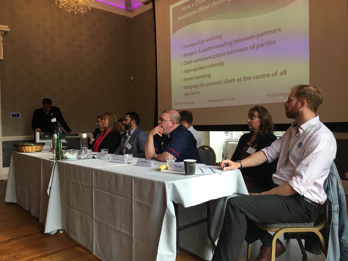 Great Q&amp;A with the panel discussing CHASC in Wokingham. Looking forward to developing this in cluster workshops later #wokinghamchasc