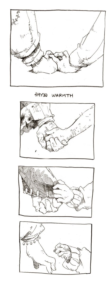 30、31日目
「温もり」「愛」

#inktober 
#うちの子に1日1つプレゼントを贈る 