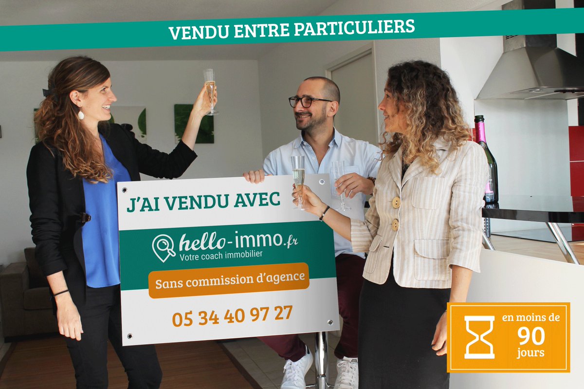 Hello_immo's tweet photo. Vous aussi ! Vendez votre maison grâce au coaching @Hello_immo #immobilier #sanscommission #Toulouse #coachingimmobiler #particulier https://t.co/dqddyEJxgt
