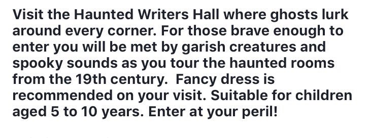 LoveListowel's tweet photo. Visit the haunted hall in the SeanchaΓ centre today ! Open this week 1pm -5pm. #hauntedhall #listowel #spooktacular https://t.co/HV3QySL6HZ