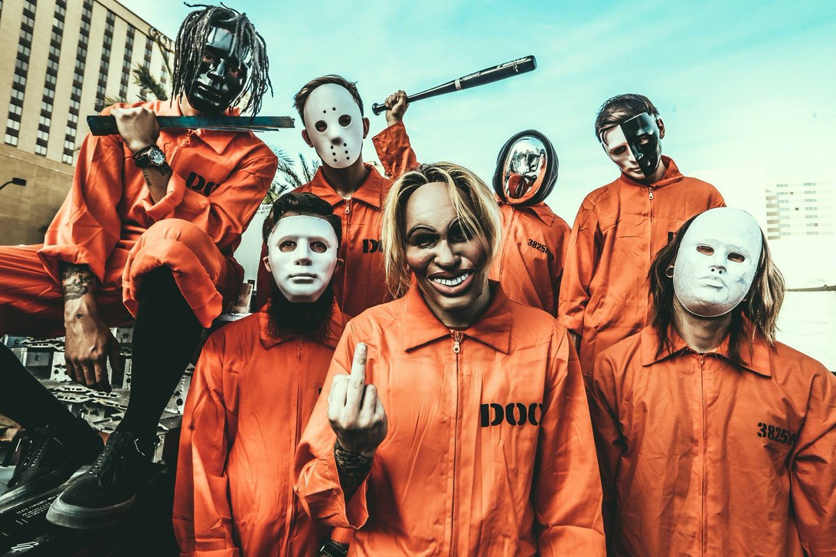 NeckDeepUK's tweet photo. Here’s our costumes from last year. Long live Slipneck 🤘 https://t.co/2jv3bThLiQ