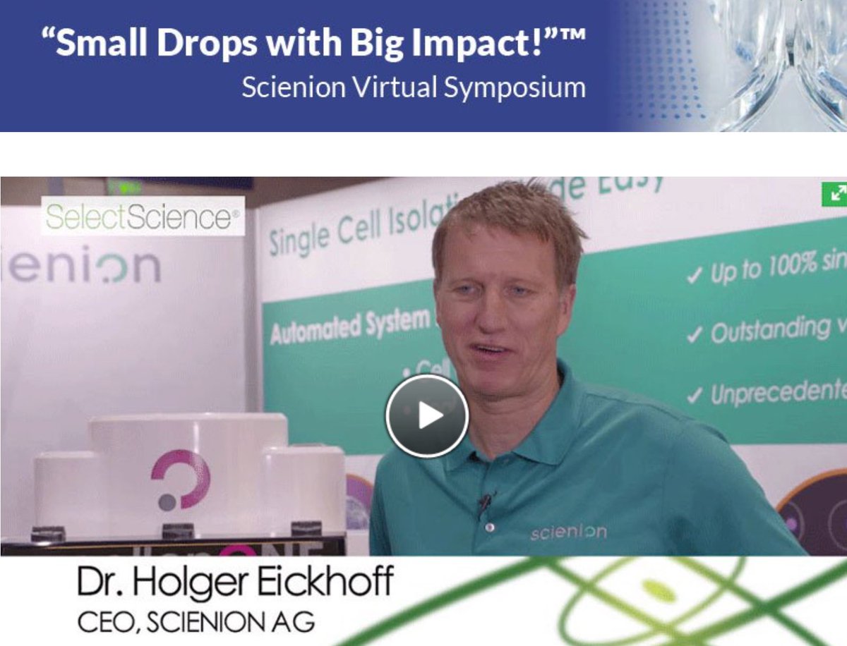 SCIENION's tweet photo. Please check out the SelectScience website for many interviews and app notes referencing our dispense technology: https://t.co/4YeAqnvuhx https://t.co/NeeFEXwbHJ