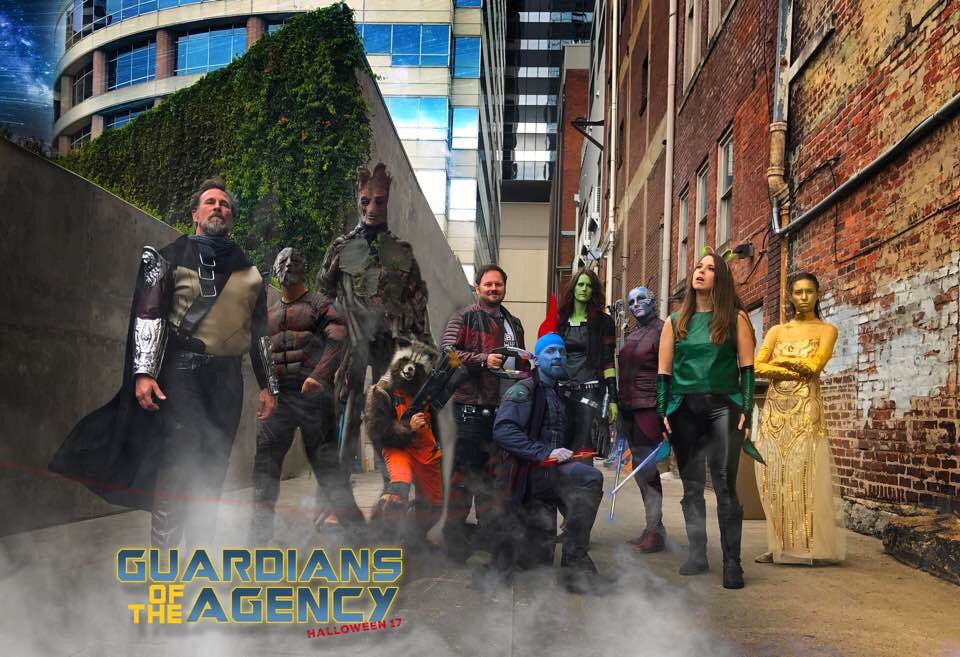 ctlong's tweet photo. @LiveKellyRyan We did Guardians at work too! #guardiansoftheagency https://t.co/NZg7YNMwrU