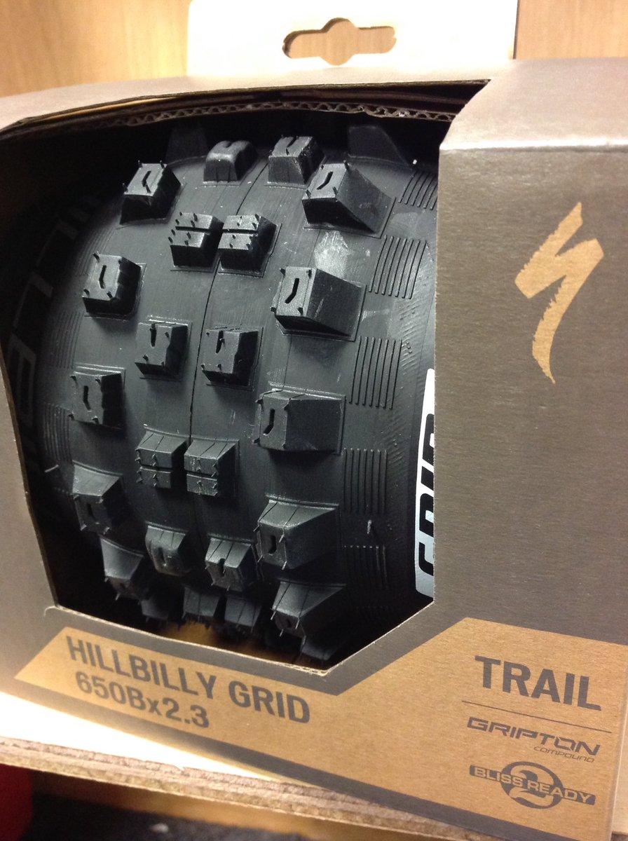 CycleCentreCong's tweet photo. Looking for a new #spike #tyre for winter shredding? @Specialized_UK Hillbilly now available in 650 and 29er! https://t.co/DJynGyikPM