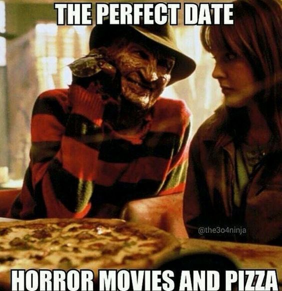 Have a safe and Happy Halloween! #pizzaandamovie #dontdisthedeepdish #freddycanslice