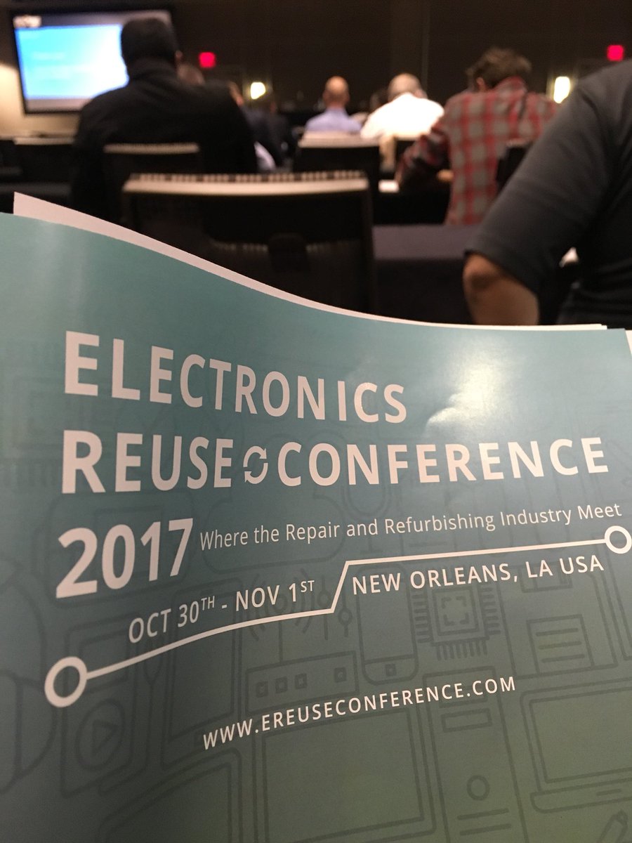 justSMC's tweet photo. @Microsoft @Hal0san keynote at #eREuse conference: globally 54% of pcs #refurbished are desktops #NOLA https://t.co/yPDiKpd2uN