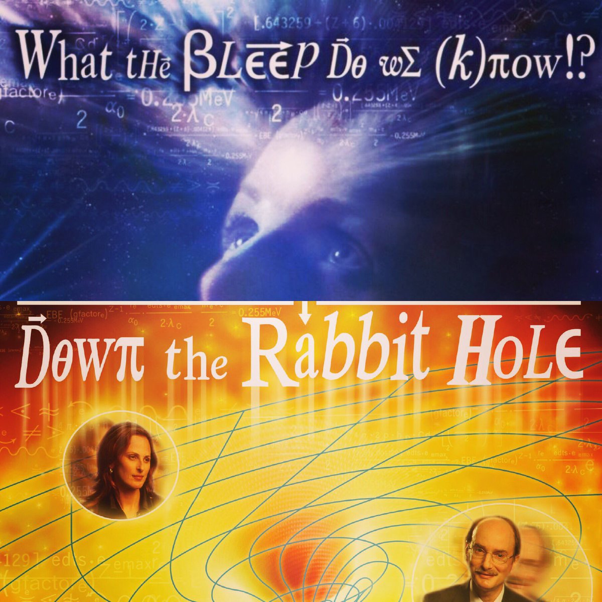 InnergyWorld's tweet photo. What the Bleep Do We Know!? En het verdiepende vervolg What the Bleep!?: Down the Rabbit Hole zijn nu te zien op https://t.co/UTIPrkvnvQ https://t.co/oioLAGdAN6