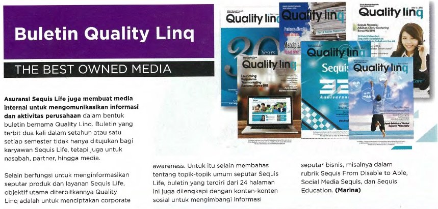 Ine_cappuccino's tweet photo. @mixmarcomm PR Program Of The Year 2017 kategori The Best Owned Media utk buletin Quality Linq #Sequis
#mixmarcommunity
#PRofTheYear2017 https://t.co/P8k61ApA8m