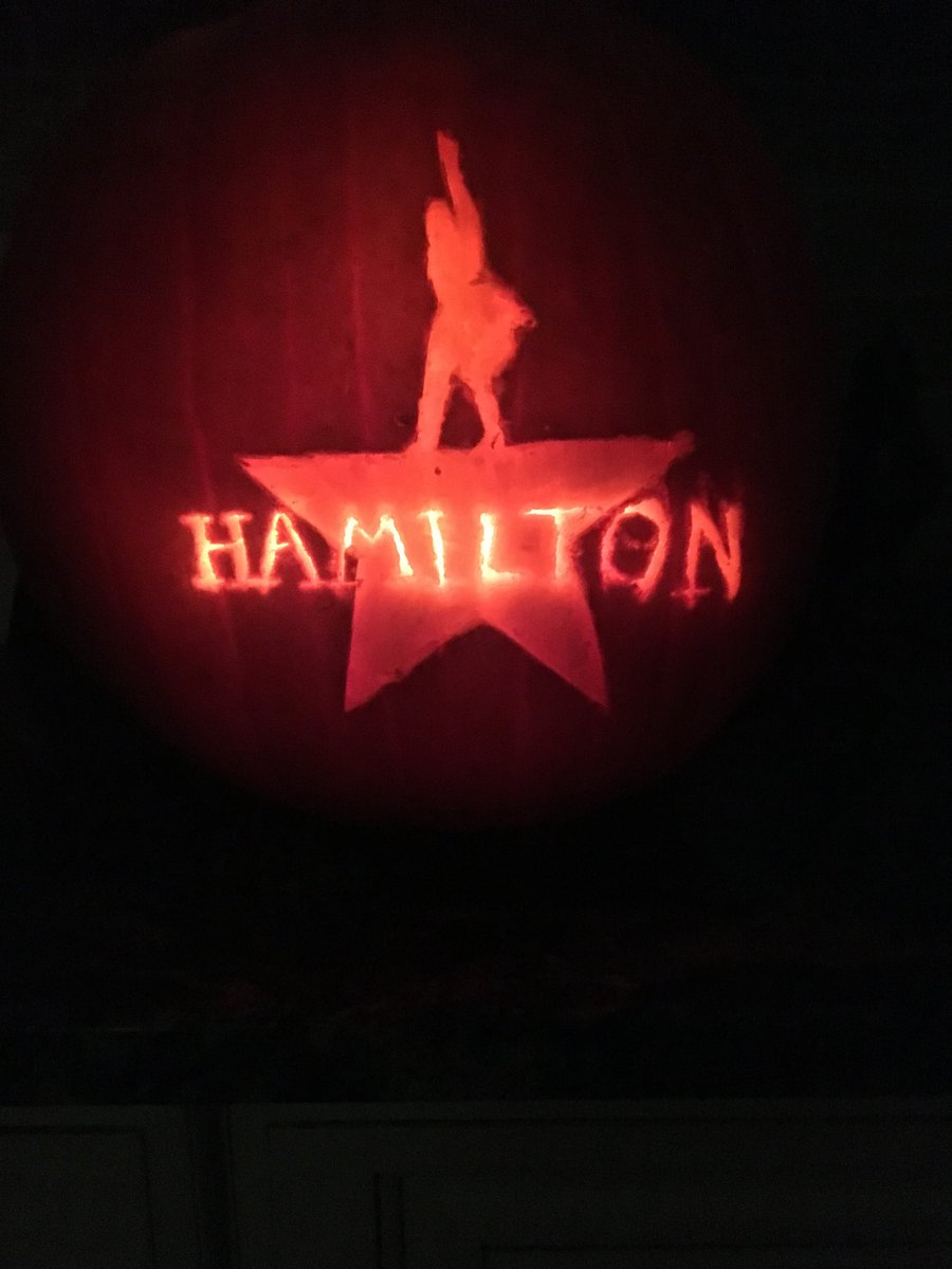 TamGrig's tweet photo. Happy Hamil-tween!! @Lin_Manuel, my daughter carved this just for you. https://t.co/NRta5Zsvcx
