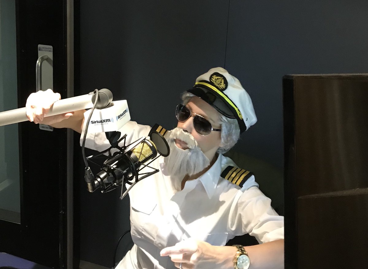 AmyPhillips_'s tweet photo. Doing the show as @capthlr ! Happy Halloween from all of at @RadioAndySXM ! @HeatherMcDonald will be here! Don’t miss it! https://t.co/DtNqjbxLxu