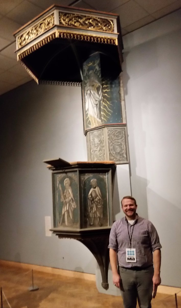 MrKenley's tweet photo. It's the 500th anniversary of the Protestant Reformation! This is the pulpit where Luther gave his last sermon. #ProtestantReformation500 https://t.co/o06b9Msndo